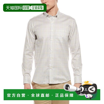 自营Scott Barber Prep Twill Pane Shirt - green 美国奥莱直发