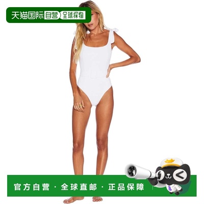 自营Women's Beach Riot Sydney Swimsuit White Tie-Shoulder St