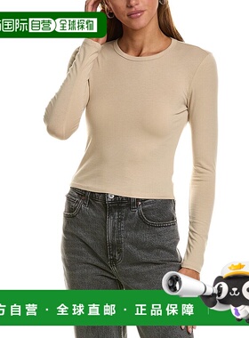 自营James Perse Cropped Sport T-Shirt - brown 美国奥莱直发