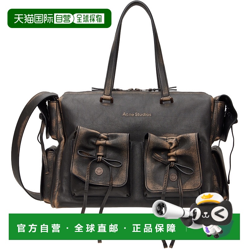 1h可退 香港直邮潮奢 Acne Studios 艾克妮 女士 棕色多袋托特包