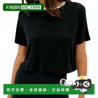 自营splits59Women's Djuna Crop Ringer Top In Black - black