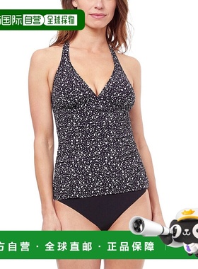 自营 Profile by Gottex Bash Halter Tankini 上衣 - 黑色/白色