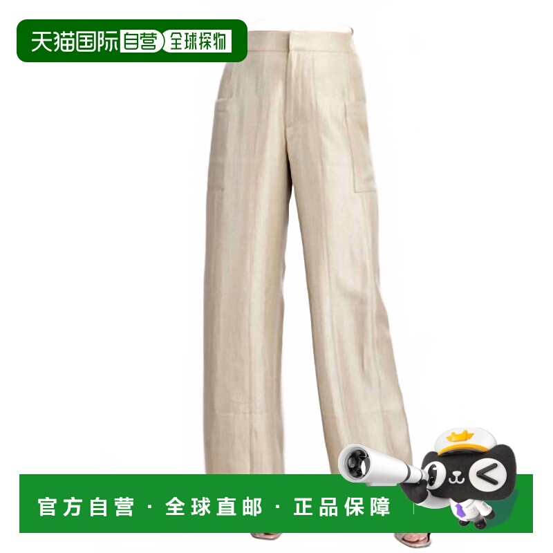 自营glamHigh-Class Satin Slacks In Green - green 美国奥莱直
