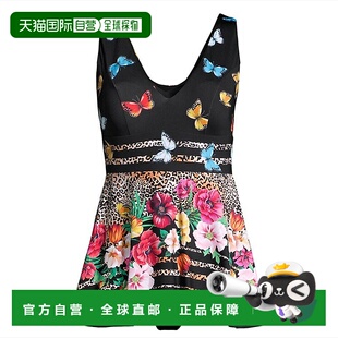 女式 Mari 裙式 自营 多色 Was 连体蝴蝶花卉泳衣 美国奥 Johnny
