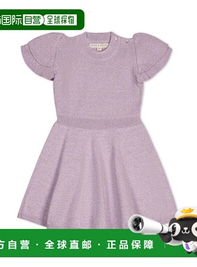 自营Hope & Henry Flounce Sleeve Mock Neck Sweaterdress - pur