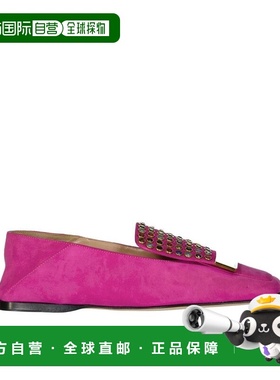 自营Sergio Rossi Calfskin Slip-On Women's Loafers - multicol