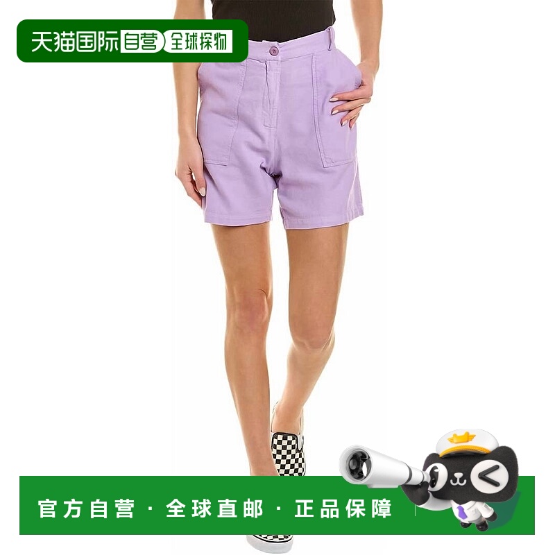 自营monrow丁香色女式短裤 美国奥莱直发
