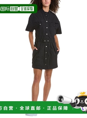 自营 Isabel Marant Étoile Rime 迷你连衣裙黑色 美国奥莱直发