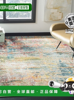 自营Safavieh Monaco 系列 MNC262M - 青色 / 橙色 【美国奥莱】