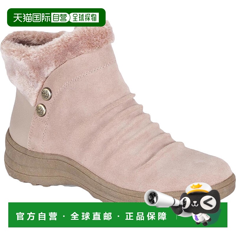 自营baretrapsAeron女式绒面革寒冷天气靴-灰褐色 美国奥莱直发