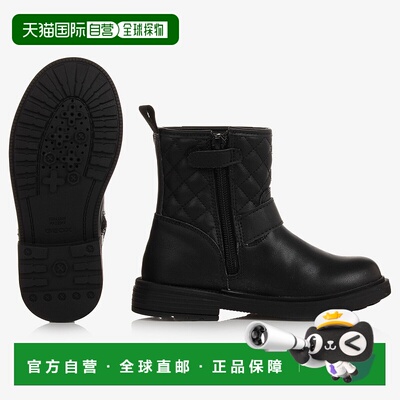 自营 geox黑色 Eclair 踝靴 - 黑色 美国奥莱直发