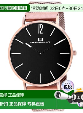 自营Oceanaut Men's Magnete Black Round 41mm - black 美国奥莱