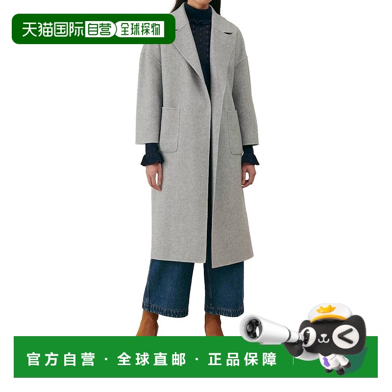 自营 louise mishaSullyne Coat In Blue Mini Checks - blue min