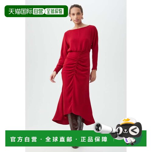 自营trina turkBehauti连衣裙-roselle红 美国奥莱直发