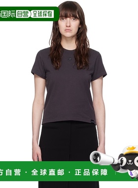 1h可退 香港直邮潮奢 Courreges 女士 灰色 AC T 恤 VESJTS006JS0