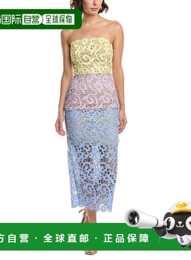 自营Milly Kait Lace Midi Dress - Purple 连衣裙美国直发奥莱