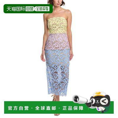 自营Milly Kait Lace Midi Dress - Purple 连衣裙美国直发奥莱