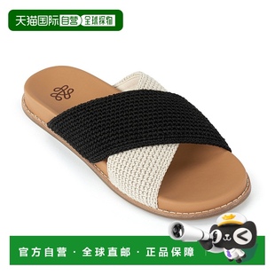 黑色本色块 自营the 手工钩编 凉鞋 美国奥莱 sakPenelope