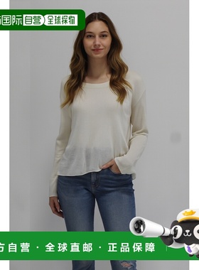 自营incashmereSilk/Cashmere Blend Drop Needle Stitch Pullove