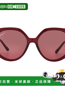 自营salvatore ferragamoFerragamo Red Geometric Ladies Sungla
