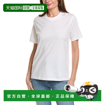 自营Burberry Embroidered Oak Leaf Crest T-Shirt - white 美国