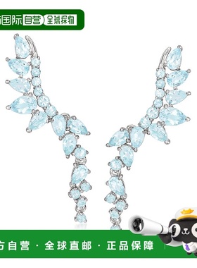 自营 925 纯银 Ross-Simons 天蓝色托帕石耳环 蓝色 美国奥莱直发