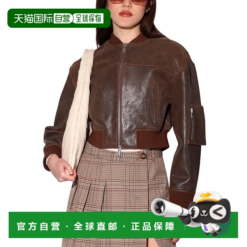 自营Walter Baker Andrea Leather Jacket - black 美国奥莱直发