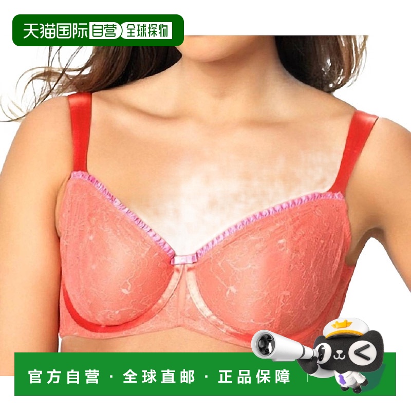 自营 paramour珊瑚冰中的Decadent Semi-Demi无衬里文胸-珊瑚冰