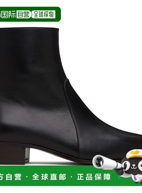 1h可退 香港直邮潮奢 valentino 华伦天奴 男士 黑色 Pat 踝靴 7Y