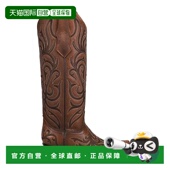 美国直邮 靴 Corral 刺绣尖头牛仔靴 1h可退 时装 皮靴 女鞋