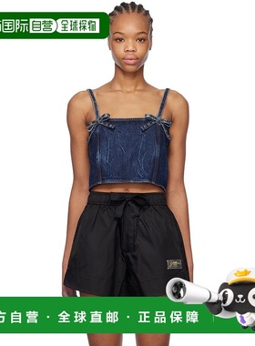 1h可退 香港直邮潮奢 GANNI 甘尼 女士 蓝色 Crinkled Future 上