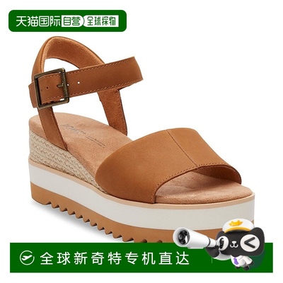 1h可退 【美国直邮】TOMS|女士黛安娜平底坡跟凉鞋新款