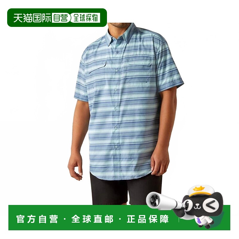 自营ariatVenttek Outbound Classic Fit Shirt In Blue Raven 美