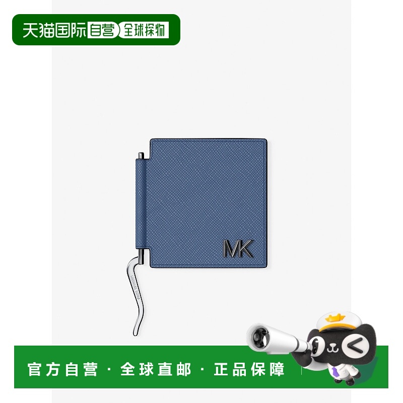自营michael korsEdison Scratch-Resistant Leather Card Case w