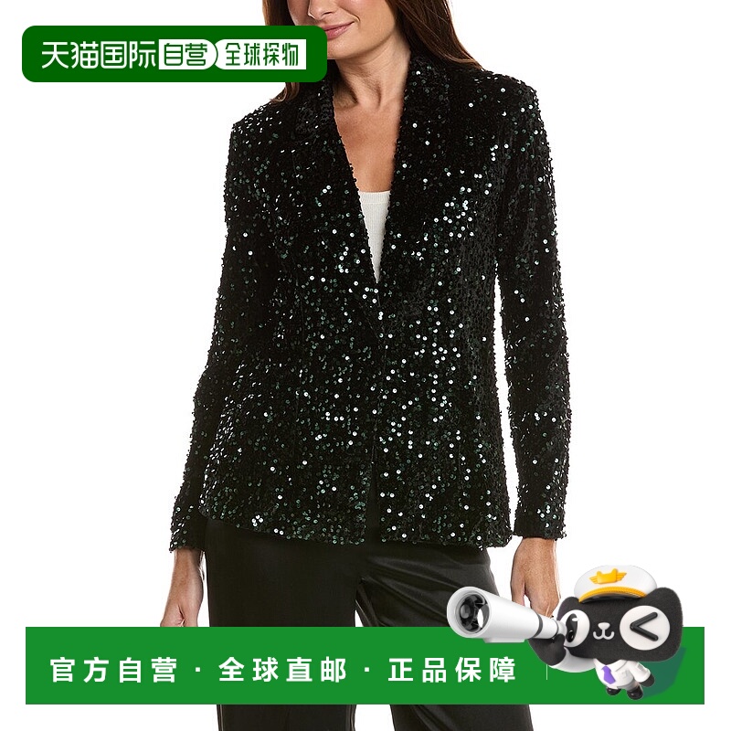 自营Nanette Nanette Lepore Velvet Sequin Jacket - green 美国