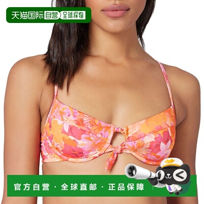 自营 l spaceL*Space Into The Top女式粉红色热带玫瑰结泳装JDM1