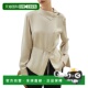 Shirt cream with Tie 美国奥 Waist 自营lilysilkAsymmetrical