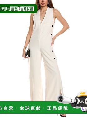 自营 ALEXIS Powell Jumpsuit - white 美国奥莱直发性感背带裤