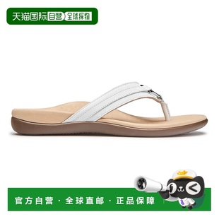 Sandals Women Toe Tide Post Leather Aloe White 自营Vionic