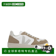 1h可退 香港直邮潮奢 Veja 女士 V10 V 白色驼色灰色运动鞋 VX050