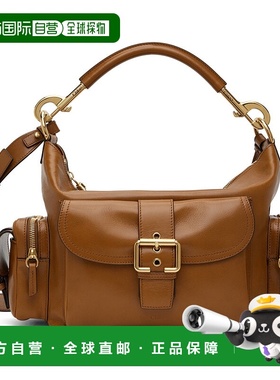 1h可退 香港直邮潮奢 Chloe 蔻依 女士 黄褐色相机包 CHC24AS533N