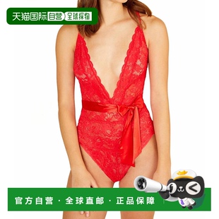 Never Say Tie 美 自营 Up深V型玫瑰色紧身衣 cosabellaNever
