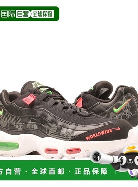 自营 Nike Air Max 95 WW黑/白绿色Strike男子跑步鞋CQ9743-001-