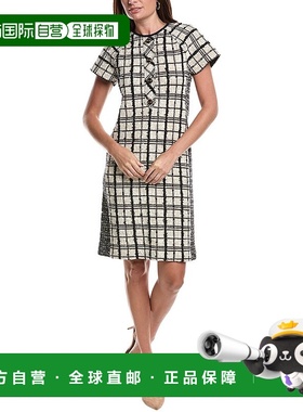 自营st. johnSt.John Tweed羊毛混纺连衣裙-黑色 美国奥莱直发