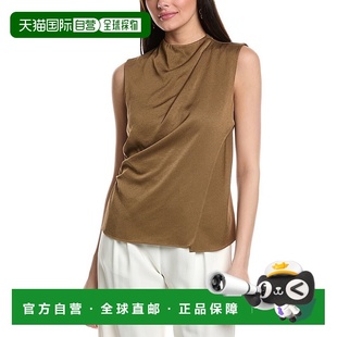 a.l.c.A 美国奥莱直发上衣女装 L.C.阿米拉 布朗 背心 托普 自营