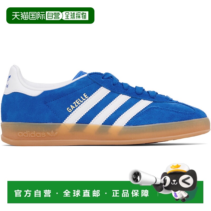 1h可退 香港直邮潮奢 Adidas Originals 女士 蓝色 Gazelle Indoo