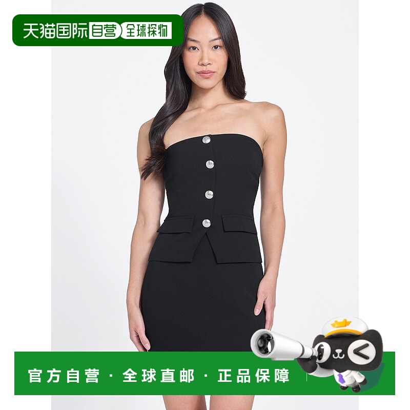 自营guessValeria Strapless Top - black 美国奥莱直发