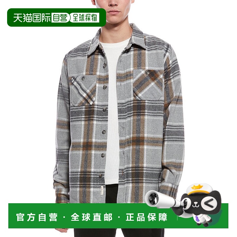 自营weatherproof vintage防风雨复古无衬里衬衫夹克-灰色 美国奥