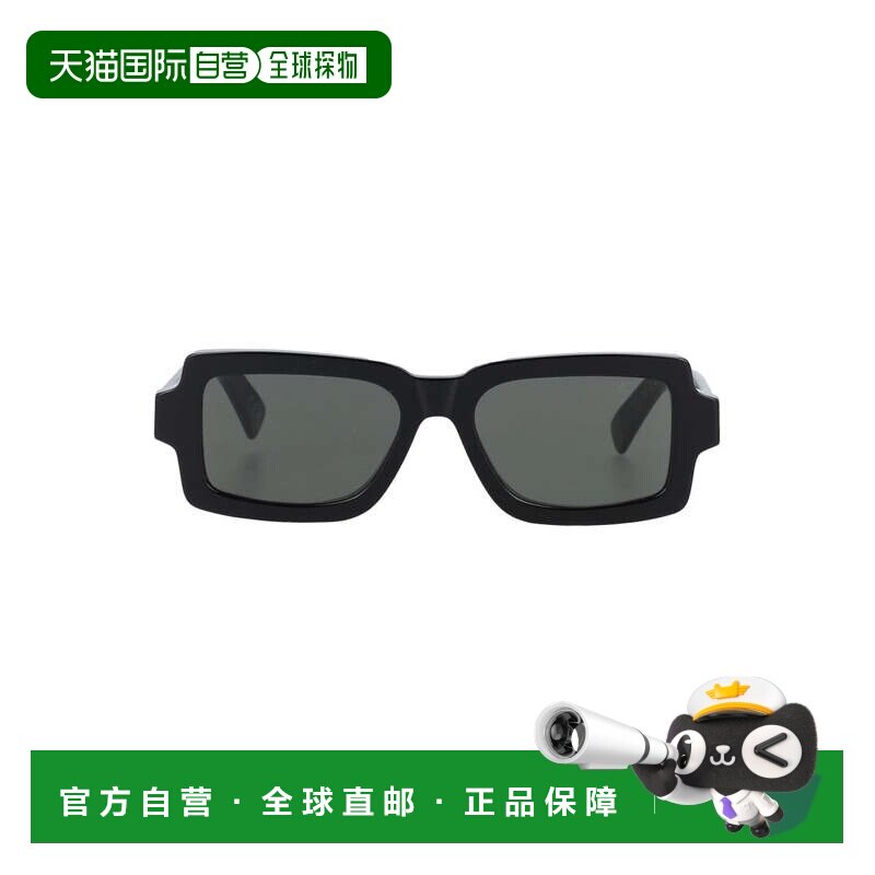 自营retrosuperfuturePilastro矩形太阳镜，棱角设计-灰色 美国奥