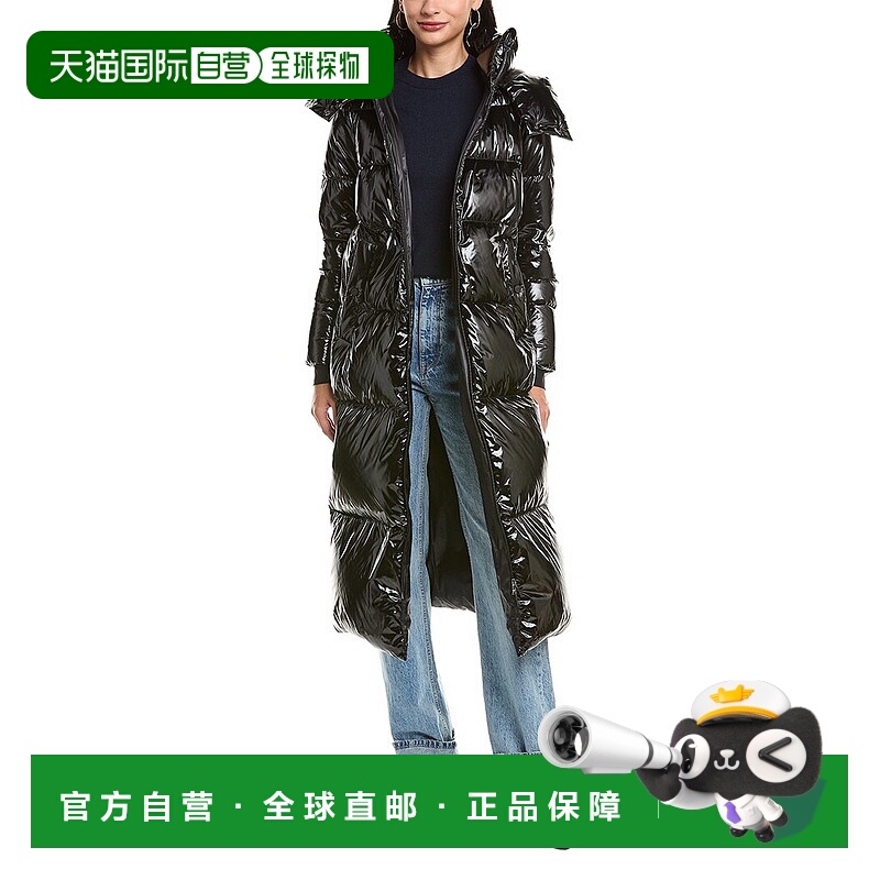 自营Herno Glossy Puffer Down Long Coat - black 美国奥莱直发